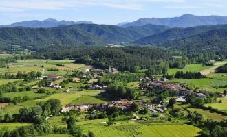 garrotxa panorama groen